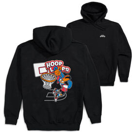 Basketball Hooded Sweatshirt - Hoop Loops (Back Design)