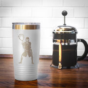 Guys Lacrosse 20 oz. Double Insulated Tumbler - Goalie Silhouette