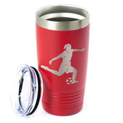 Soccer 20 oz. Double Insulated Tumbler - Female Silhouette