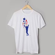 Guys Lacrosse Short Sleeve T-Shirt - USA Spirit