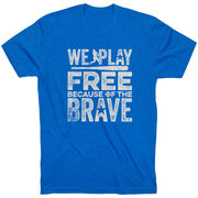 Baseball T-Shirt Short Sleeve - Because Of The Brave Baseball