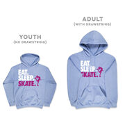 Figure Skating Hooded Sweatshirt - Eat. Sleep. Skate.
