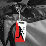 Baseball Bag/Luggage Tag - Personalized Baseball Player Silhouette Guy
