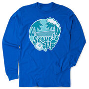 Pickleball Tshirt Long Sleeve - Serve's Up