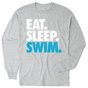 Swimming Tshirt Long Sleeve - Eat. Sleep. Swim