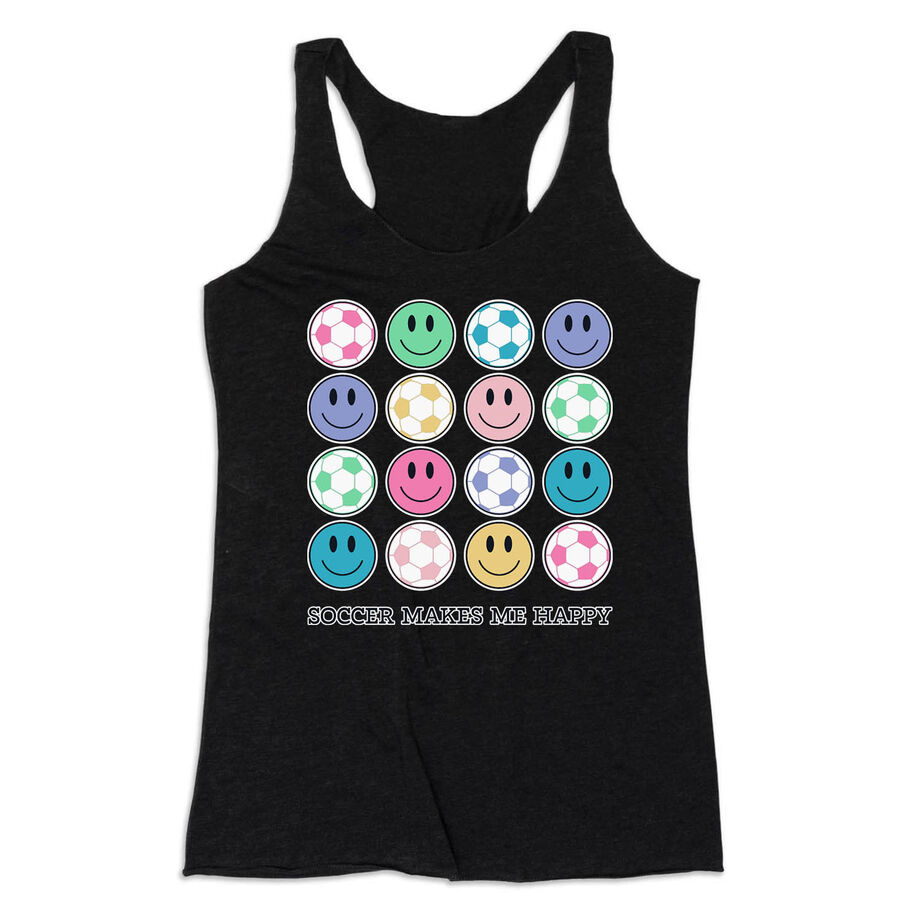 Soccer Women's Everyday Tank Top - Soccer Makes Me Happy