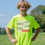 Hockey Short Sleeve Performance Tee - Bones Saying