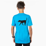 Hockey Short Sleeve T-Shirt - Howe the Hockey Dog (Back Design)