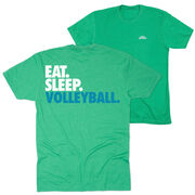 Volleyball Short Sleeve T-Shirt - Eat. Sleep. Volleyball. (Back Design)