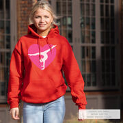 Gymnastics Hooded Sweatshirt - Gymnast Heart