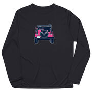 Girls Lacrosse Long Sleeve Performance Tee - Lax Cruiser