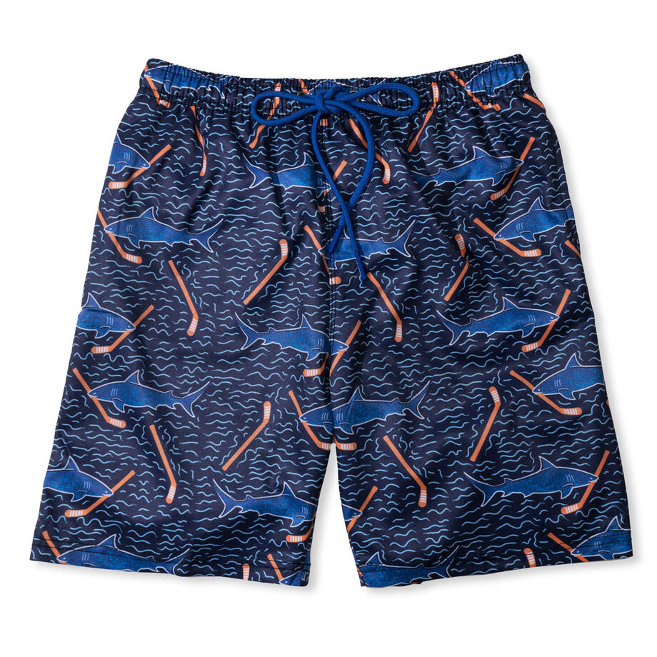 Hockey Swim Trunks - Shark Attack