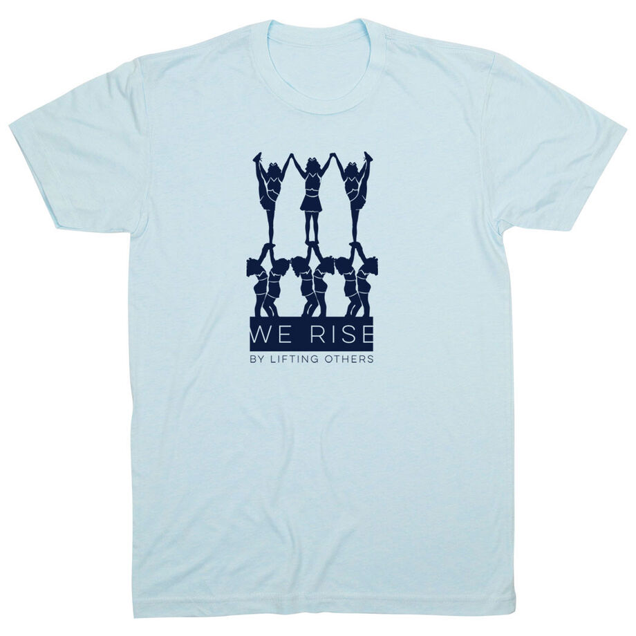 Cheerleading Short Sleeve T-Shirt - We Rise By Lifting Others