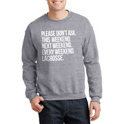 Lacrosse Crewneck Sweatshirt - All Weekend Lacrosse
