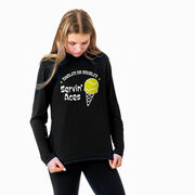 Tennis Long Sleeve Performance Tee - Servin' Aces