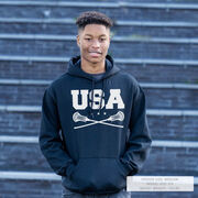 Guys Lacrosse Hooded Sweatshirt - USA Lacrosse