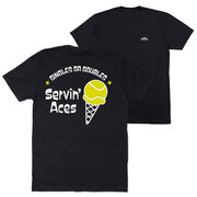 Tennis Short Sleeve T-Shirt - Servin' Aces (Back Design)