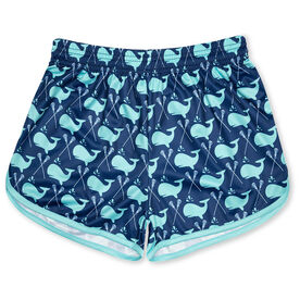 Whale Print Lacrosse Shorts