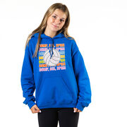 Volleyball Hooded Sweatshirt - Bump, Set, Spike