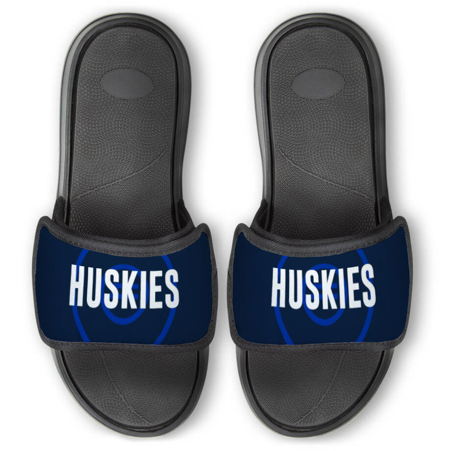 Wrestling Repwell&reg; Slide Sandals - Personalized Team Name - Personalization Image