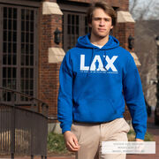 Guys Lacrosse Hooded Sweatshirt - I'd Rather Lax