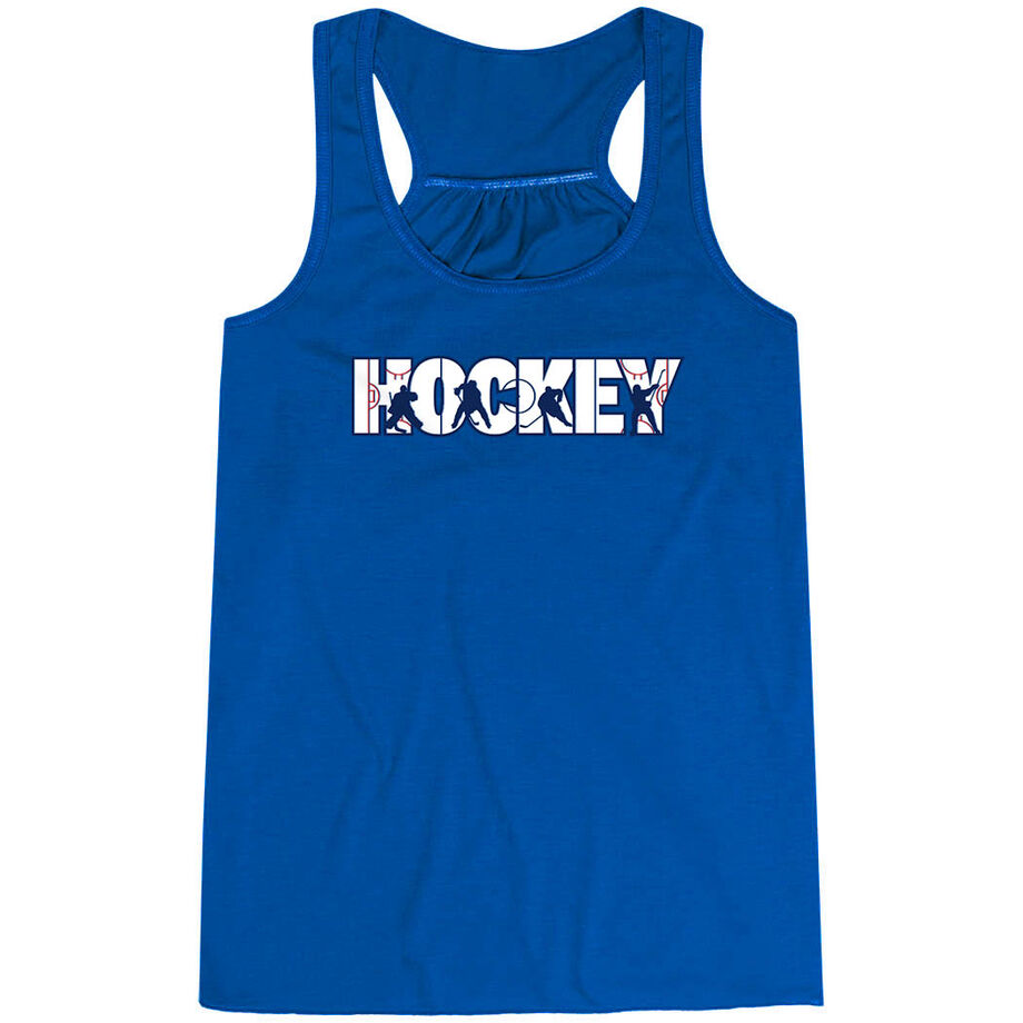 Hockey Flowy Racerback Tank Top - Hockey Life