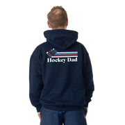 Hockey Hooded Sweatshirt - Hockey Dad Sticks (Back Design)