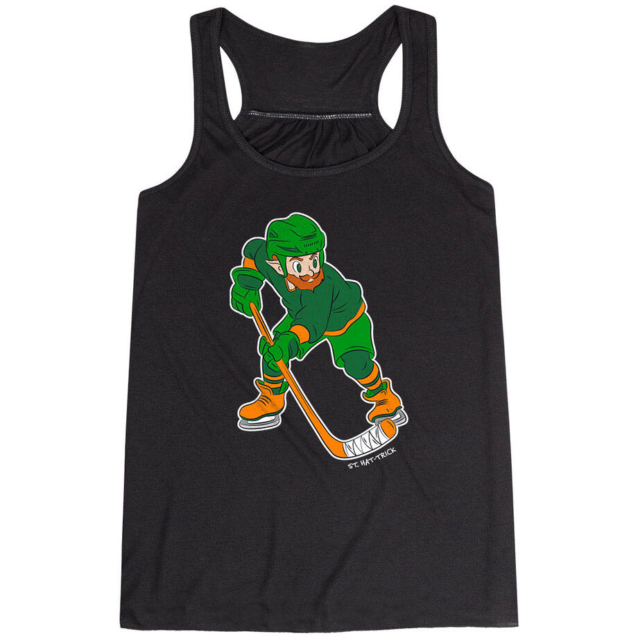 Hockey Flowy Racerback Tank Top - St. Hat-Trick