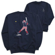 Softball Crewneck Sweatshirt - Softball Star (Back Design)