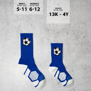 Soccer Woven Mid-Calf Socks - Soccer Ball