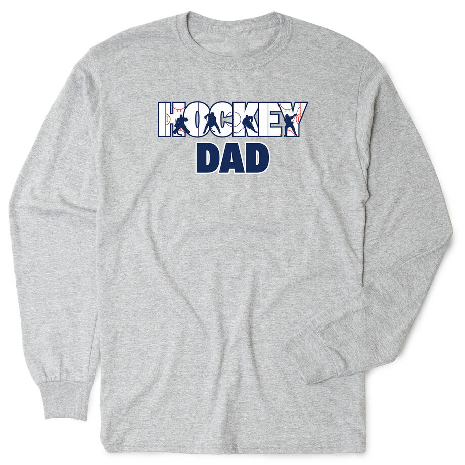 Hockey Tshirt Long Sleeve - Hockey Dad Life