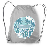 Pickleball Drawstring Backpack - Serve's Up