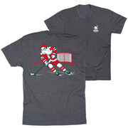 Hockey Short Sleeve T-Shirt - Saint Nick Hat Trick (Back Design)