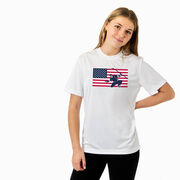 Hockey Short Sleeve Performance Tee - Patriotic Hockey