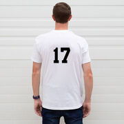 Hockey T-Shirt Short Sleeve - Hockey Dad American Flag
