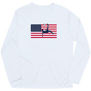 Soccer Long Sleeve Performance Tee - Patriotic Soccer