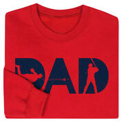 Baseball Crewneck Sweatshirt - Baseball Dad Silhouette
