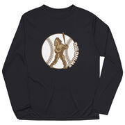 Baseball Long Sleeve Performance Tee - Baseball Bigfoot