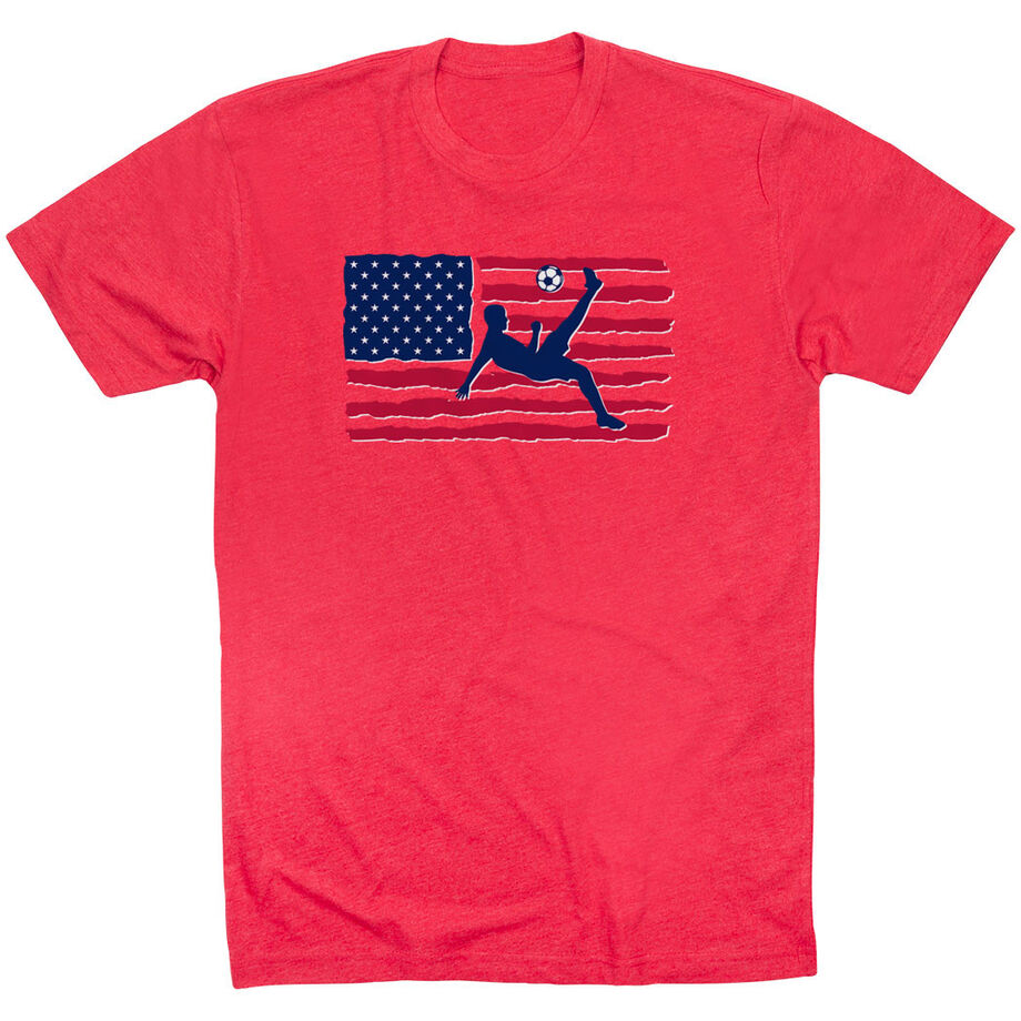 Soccer T-Shirt Short Sleeve - Guys Soccer Land That We Love