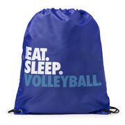 Volleyball Drawstring Backpack Eat. Sleep. Volleyball.