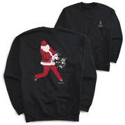 Baseball Crewneck Sweatshirt - Baseball Santa (Back Design)