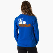 Football Tshirt Long Sleeve - Eat. Sleep. Football (Back Design)