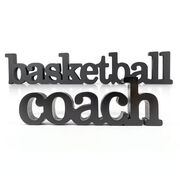 Basketball Coach Wood Words