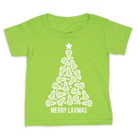 Lacrosse Toddler Short Sleeve Shirt - Merry Laxmas Tree