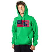 Hockey Hooded Sweatshirt - Patriotic Hockey