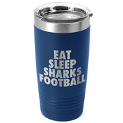 Football 20 oz. Double Insulated Tumbler - Personalized Eat Sleep Football