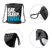 Swimming Sport Pack Cinch Sack Eat. Sleep. Swim.