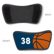Basketball Repwell&reg; Sandal Straps - Ball and Number Reflected