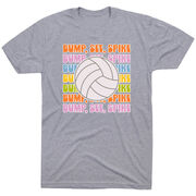 Volleyball Short Sleeve T-Shirt - Bump, Set, Spike