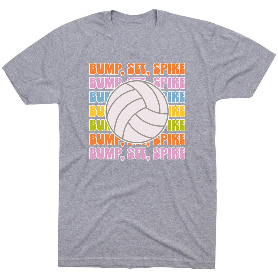 Volleyball Short Sleeve T-Shirt - Bump, Set, Spike